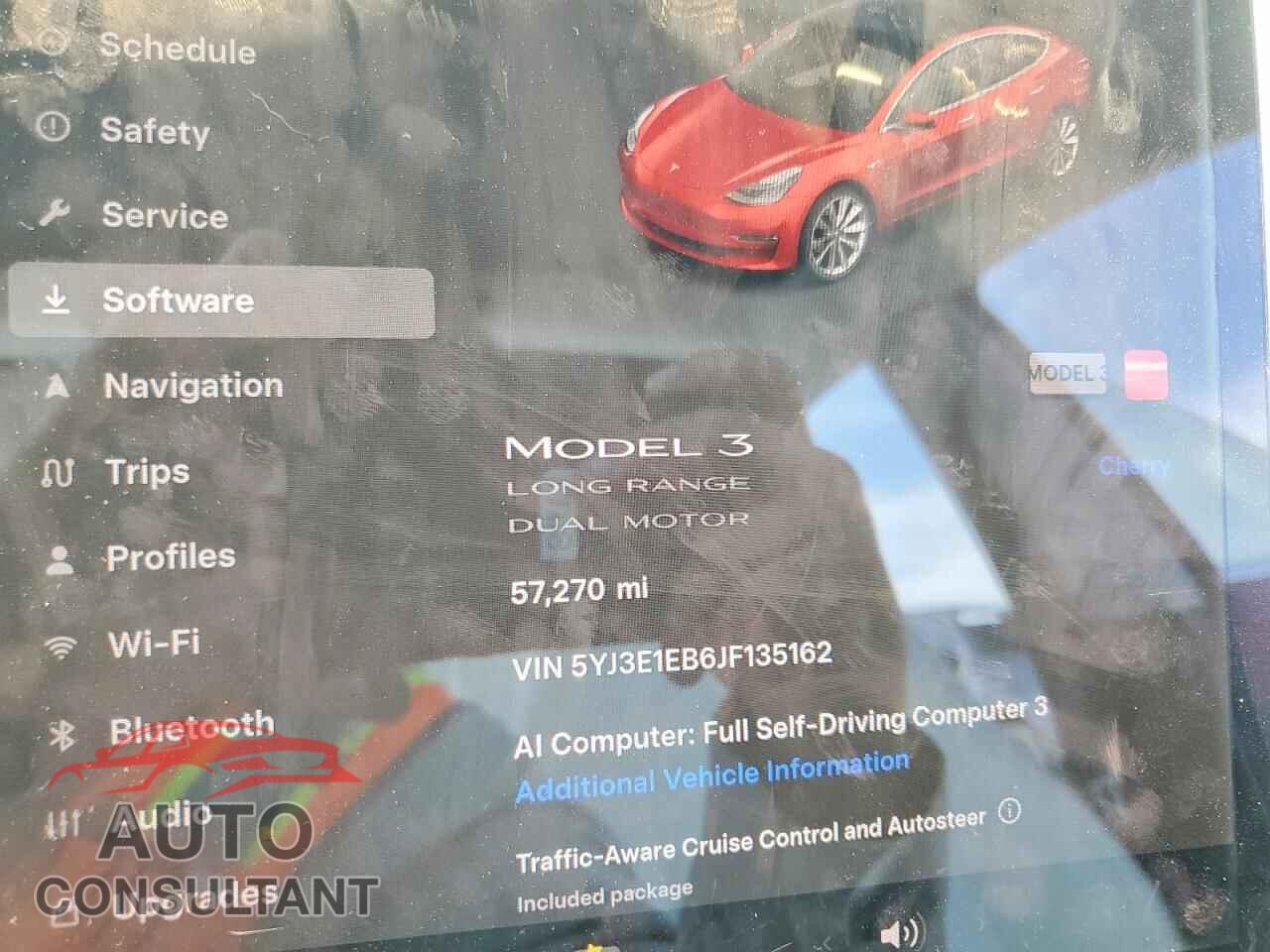 TESLA MODEL 3 2018 - 5YJ3E1EB6JF135162