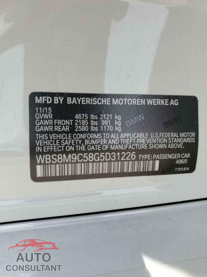 BMW M3 2016 - WBS8M9C58G5D31226
