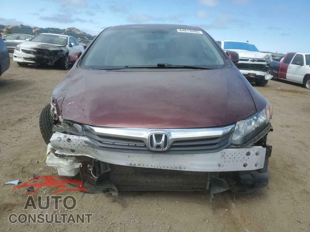 HONDA CIVIC 2012 - 2HGFB2F83CH575286