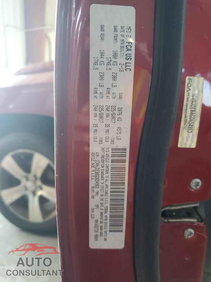 JEEP COMPASS 2016 - 1C4NJDEB8GD654963