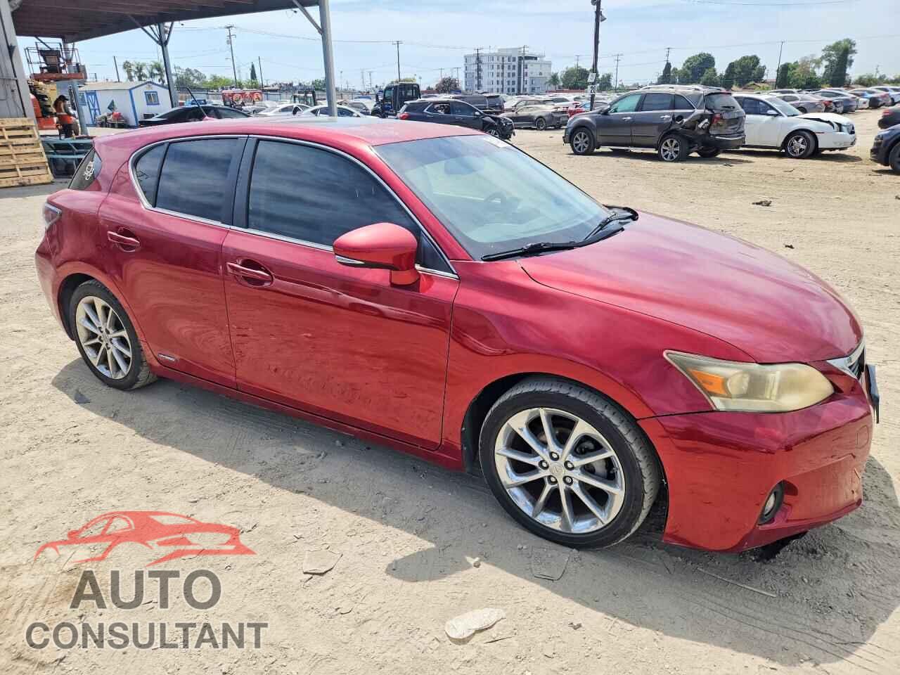 LEXUS CT 200 2012 - JTHKD5BH2C2107829