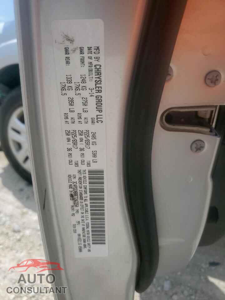 DODGE JOURNEY 2014 - 3C4PDCAB8ET247250
