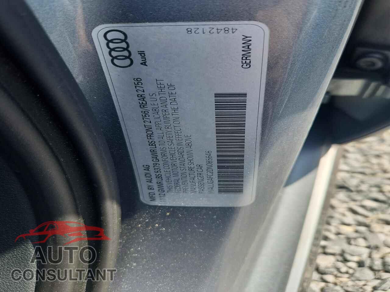 AUDI A6 2013 - WAUJGAFC2DN085646
