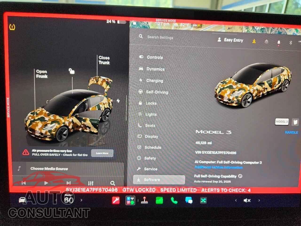 TESLA MODEL 3 2023 - 5YJ3E1EA7PF570496