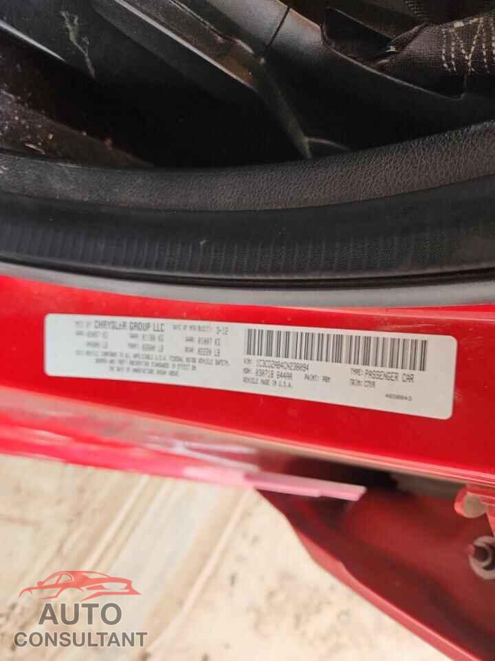 DODGE AVENGER 2012 - 1C3CDZAB4CN238094