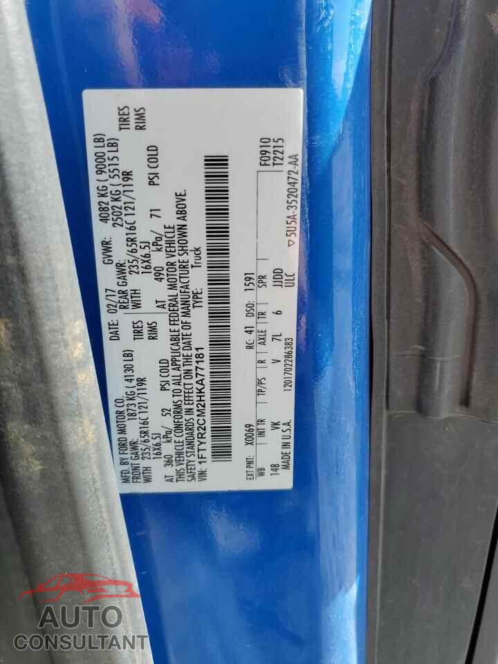 FORD TRANSIT 2017 - 1FTYR2CM2HKA77181