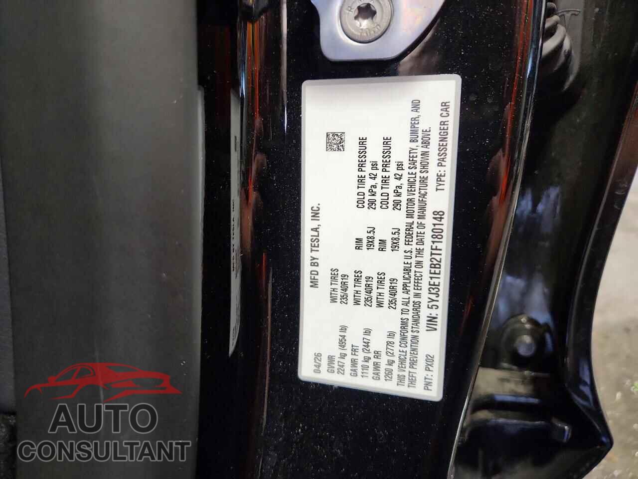 TESLA MODEL 3 2026 - 5YJ3E1EB2TF180148