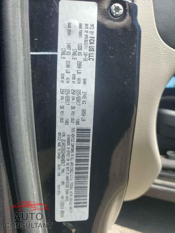 DODGE CARAVAN 2017 - 2C4RDGBG2HR606917