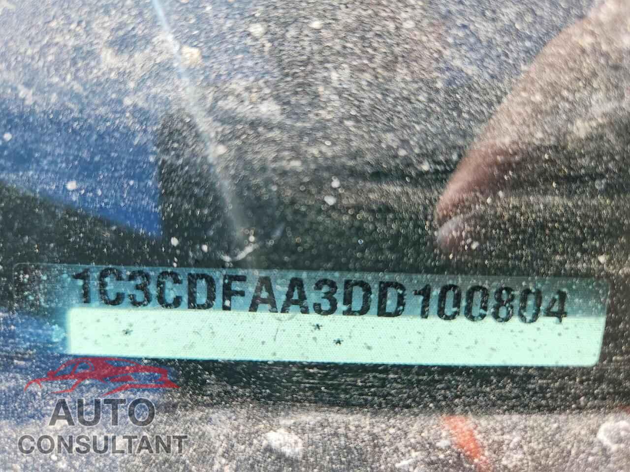 DODGE DART 2013 - 1C3CDFAA3DD100804