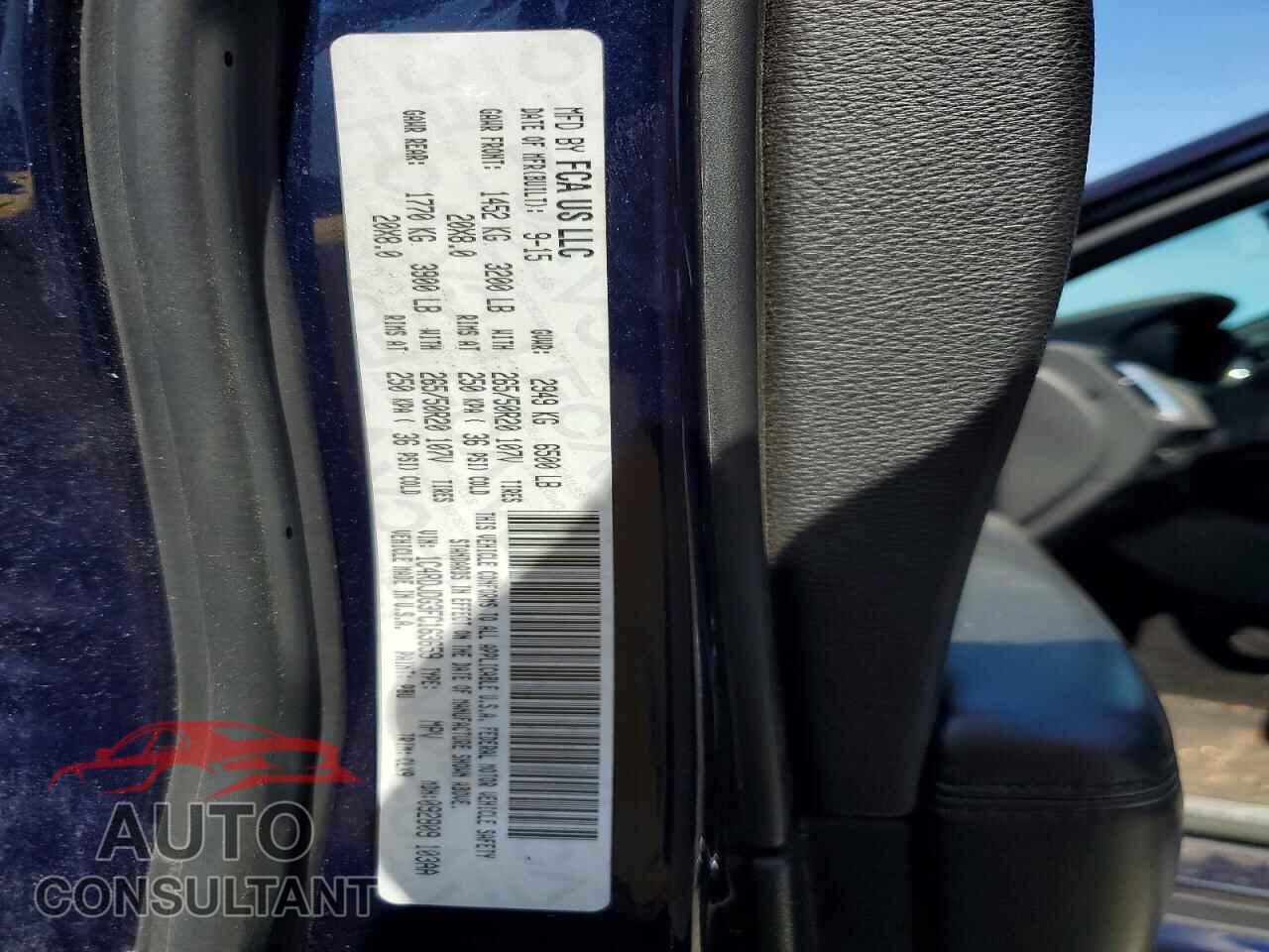 DODGE DURANGO 2015 - 1C4RDJDG3FC163659