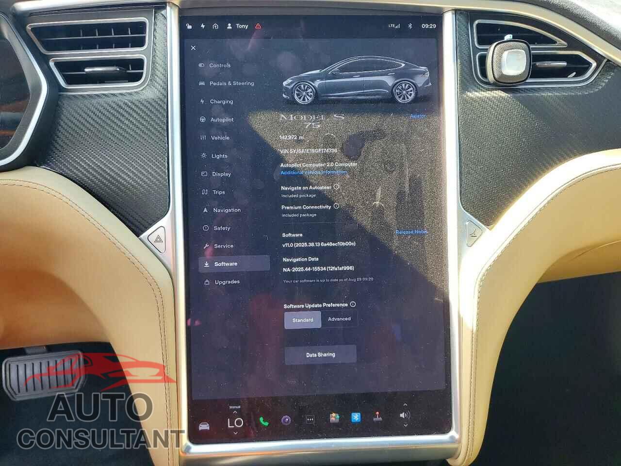 TESLA MODEL S 2016 - 5YJSA1E15GF174736