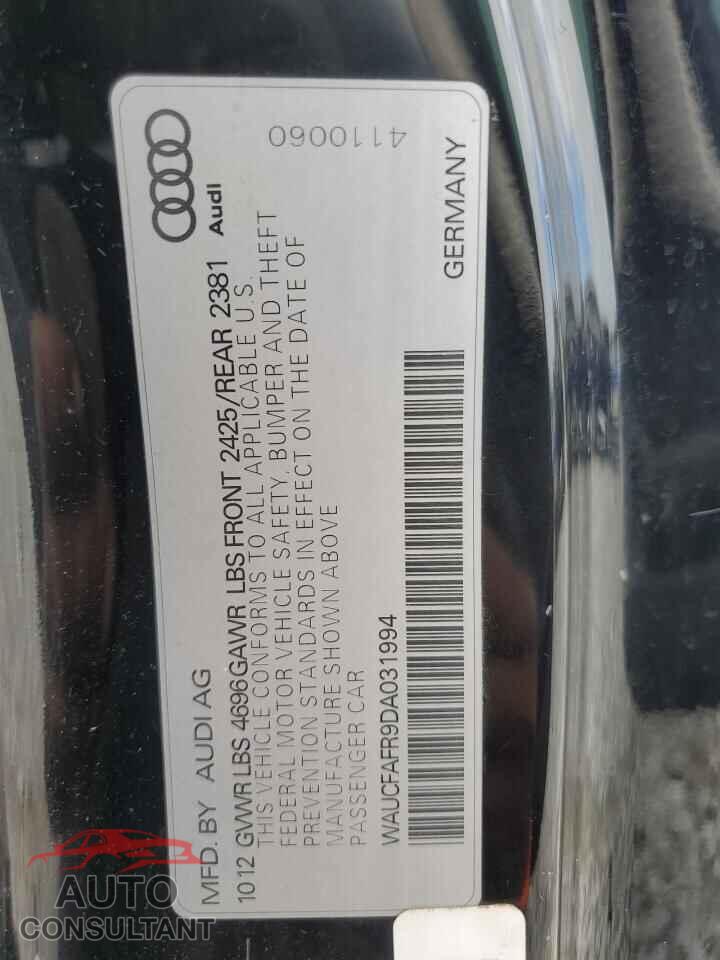 AUDI A5 2013 - WAUCFAFR9DA031994