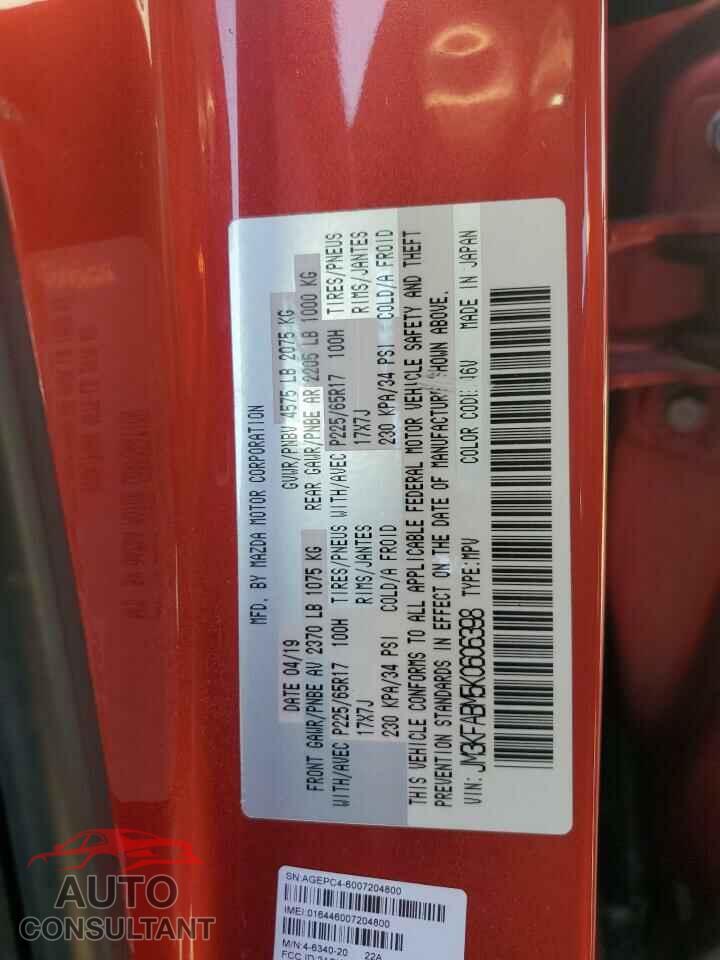 MAZDA CX-5 2019 - JM3KFABM5K0606398