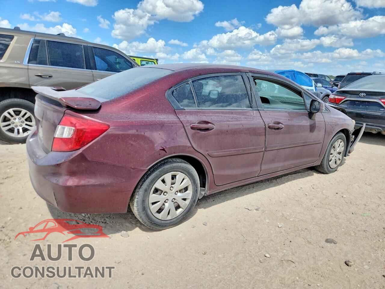 HONDA CIVIC 2012 - 2HGFB2F54CH612836
