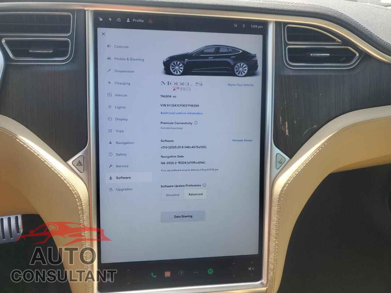 TESLA MODEL S 2013 - 5YJSA1CP9DFP18299