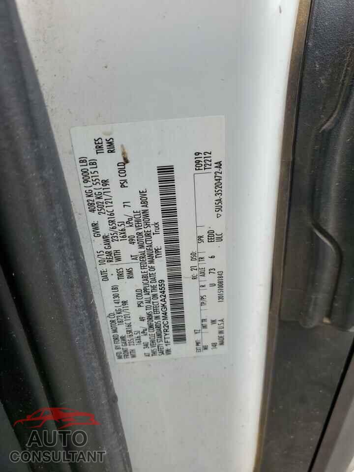 FORD TRANSIT 2016 - 1FTYR2CM4GKA24559