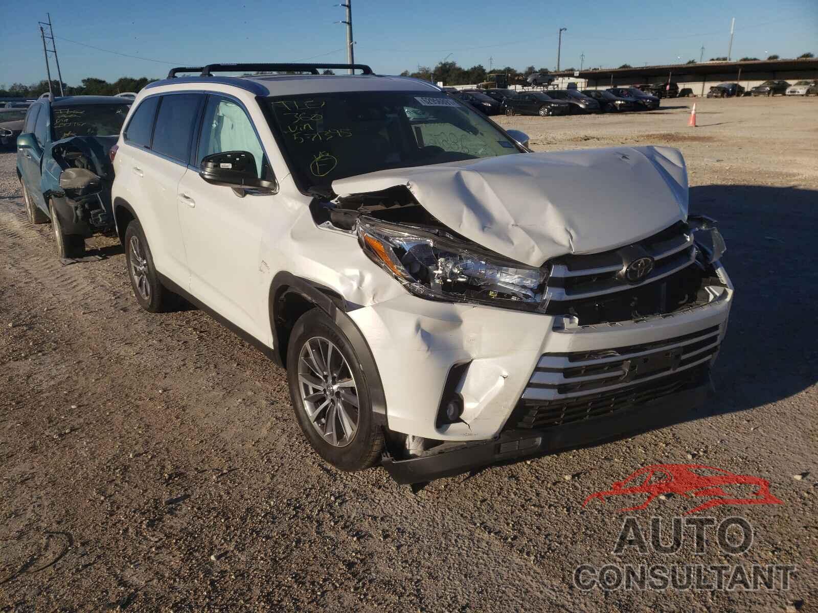 TOYOTA HIGHLANDER 2019 - 5TDKZRFH8KS571395