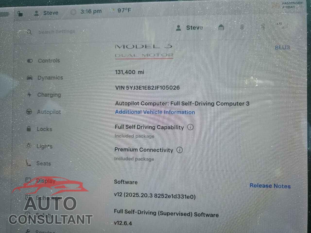 TESLA MODEL 3 2018 - 5YJ3E1EB2JF105026