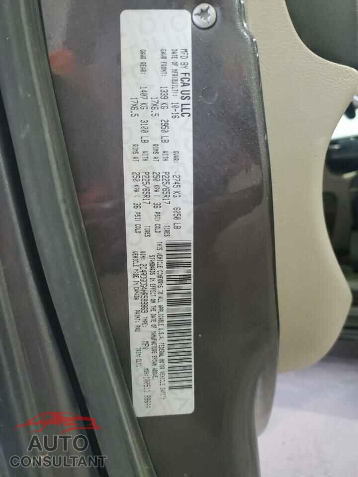 DODGE CARAVAN 2017 - 2C4RDGCG4HR599869