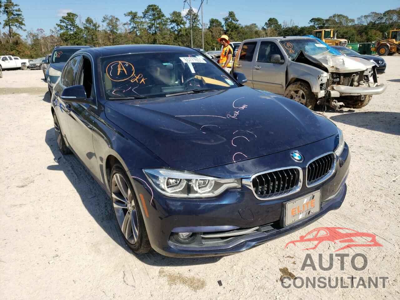 BMW 3 SERIES 2017 - WBA8B9G32HNU56286