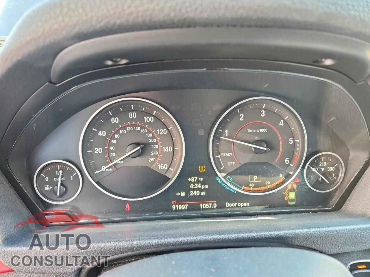BMW 3 SERIES 2014 - WBA3D5C53EKX97083