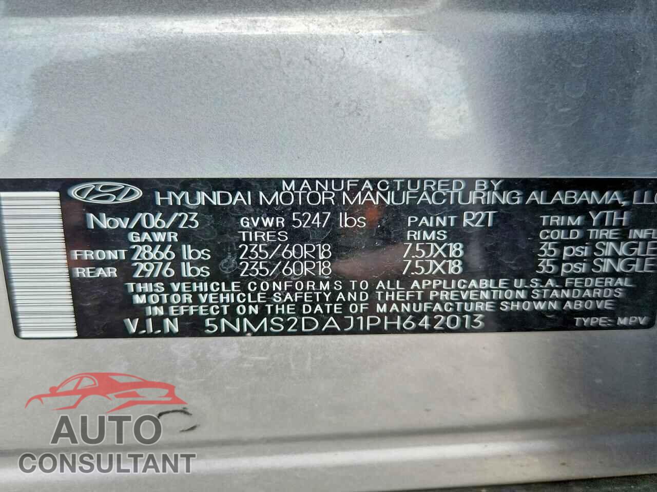 HYUNDAI SANTA FE 2023 - 5NMS2DAJ1PH642013