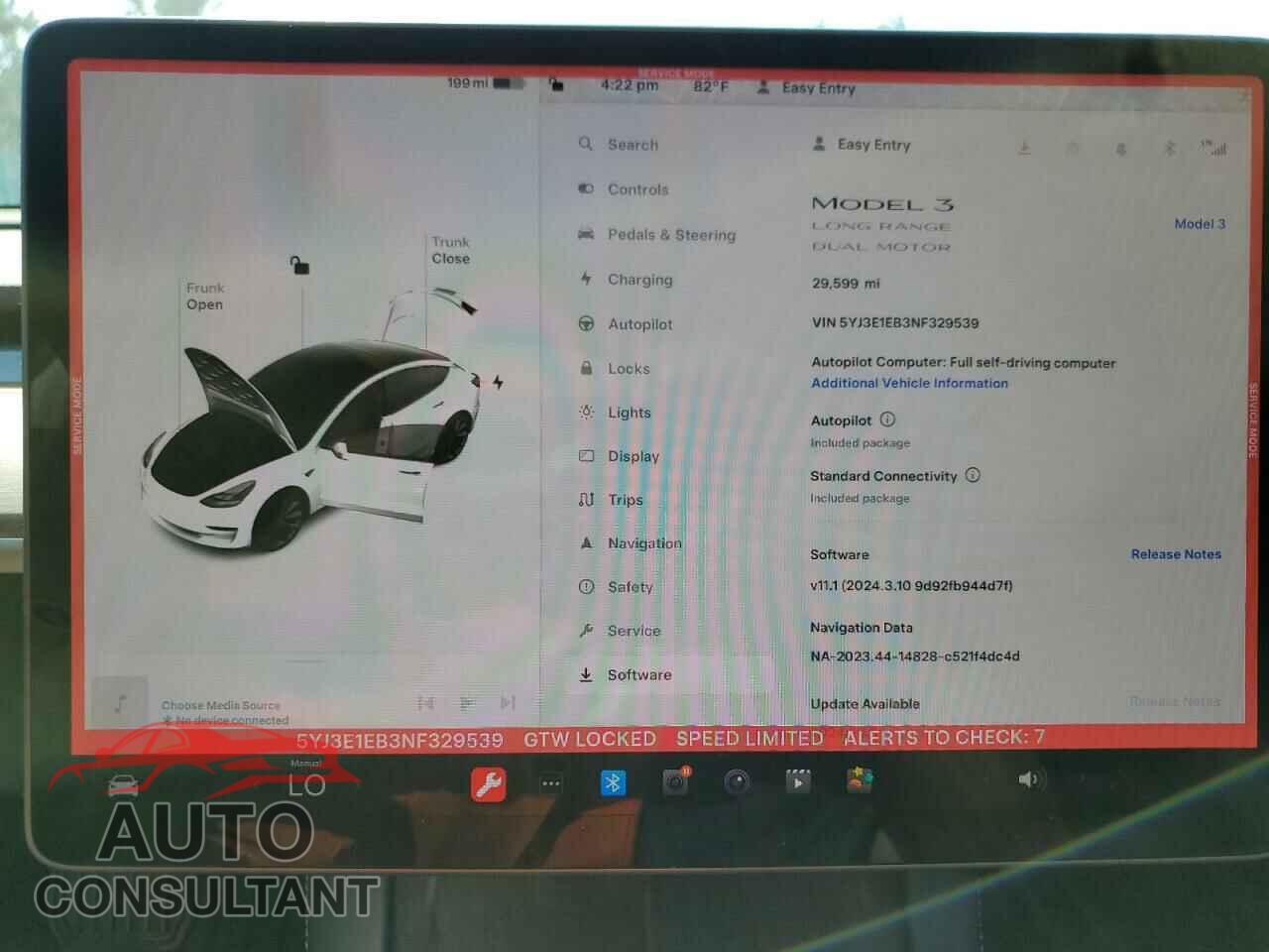TESLA MODEL 3 2022 - 5YJ3E1EB3NF329539