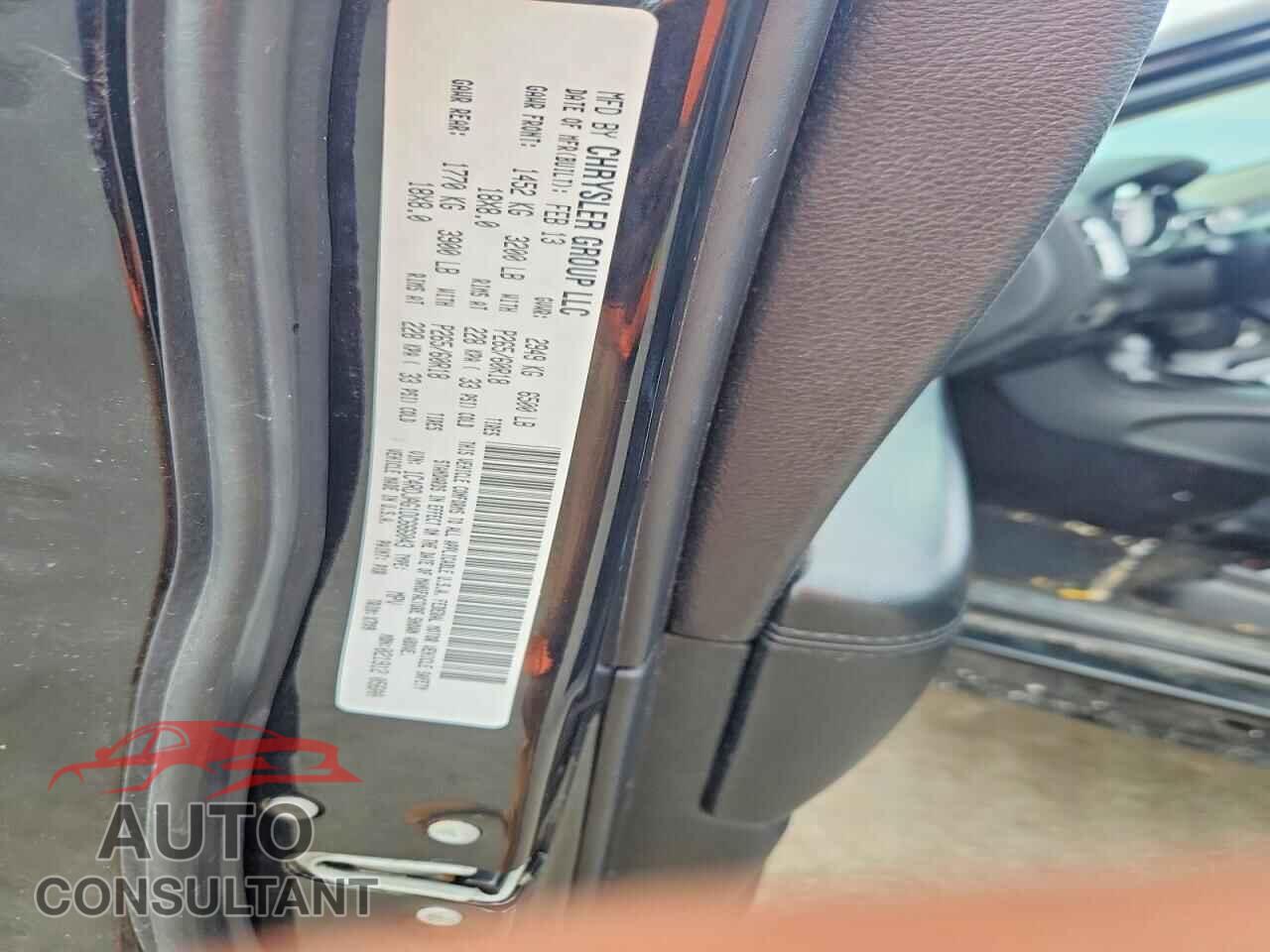 DODGE DURANGO 2013 - 1C4RDJAG1DC666043
