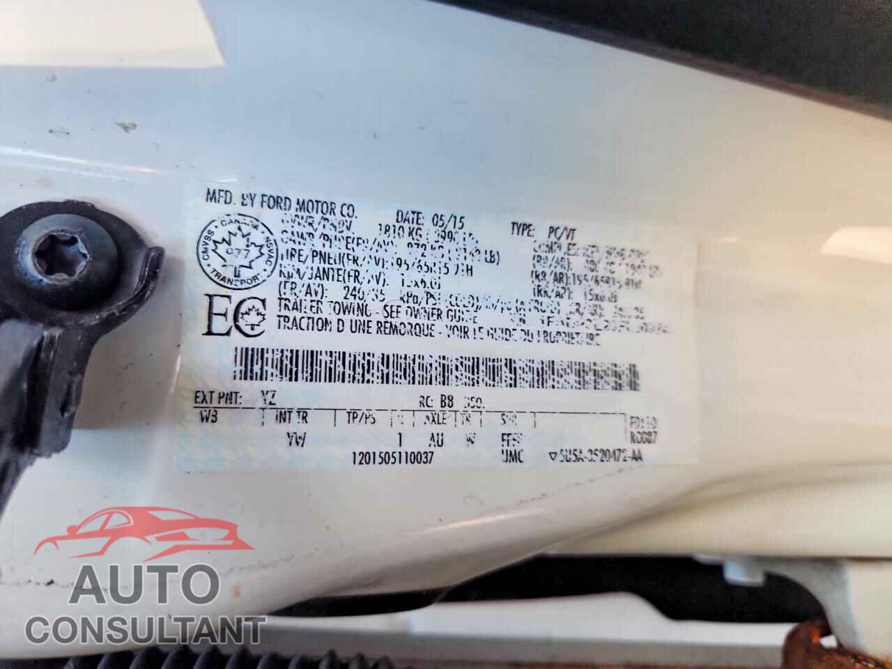 FORD FOCUS 2015 - 1FADP3E20FL309747