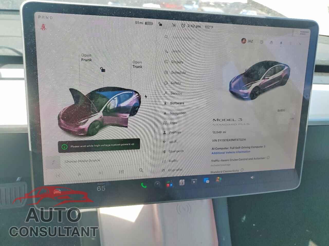 TESLA MODEL 3 2021 - 5YJ3E1EA9MF973214