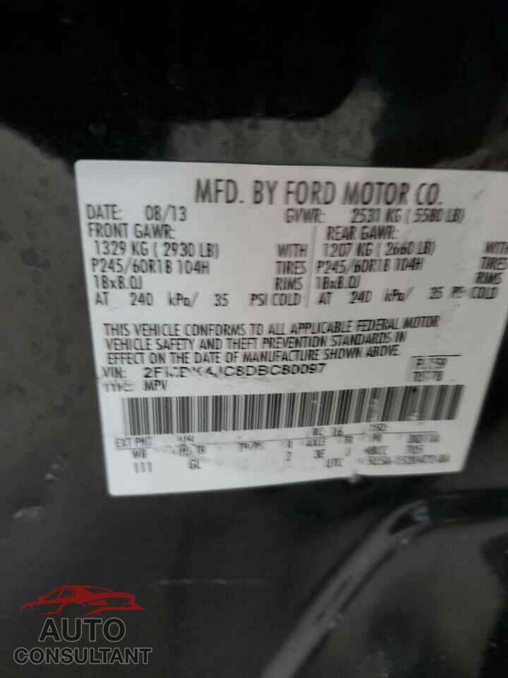 FORD EDGE 2013 - 2FMDK4JC8DBC80097