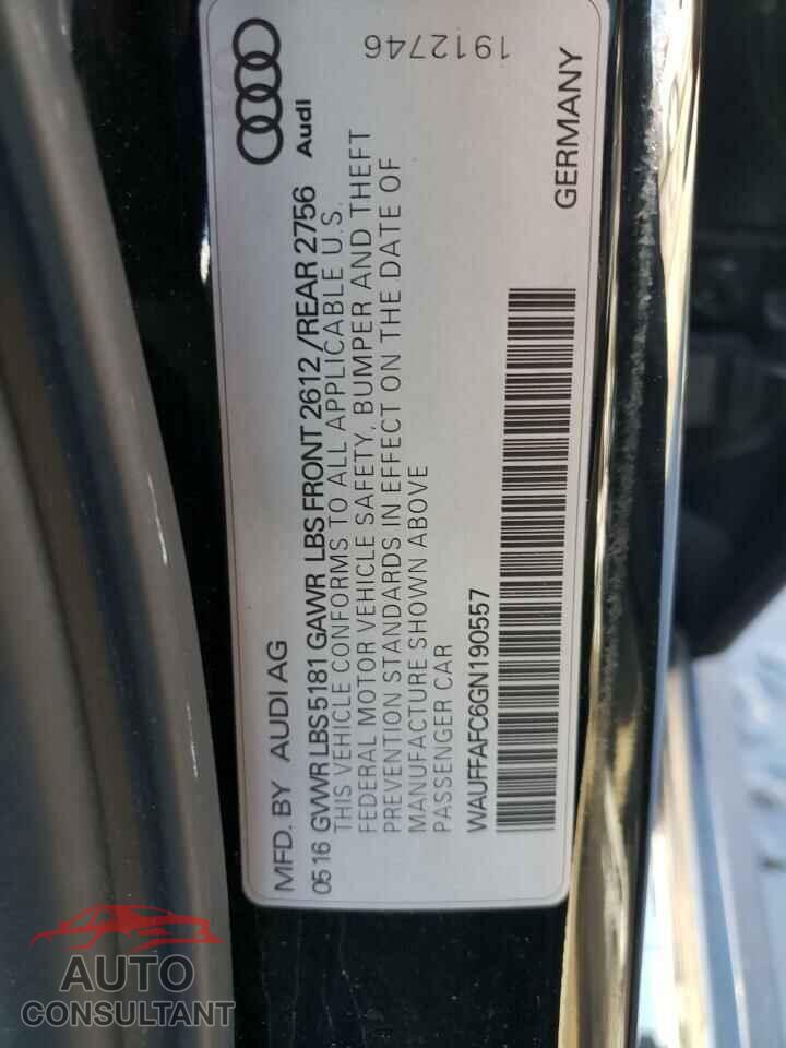 AUDI A6 2016 - WAUFFAFC6GN190557
