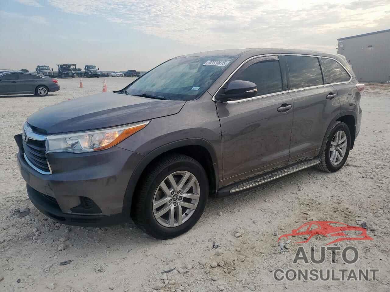 TOYOTA HIGHLANDER 2016 - 5TDZARFH0GS023114