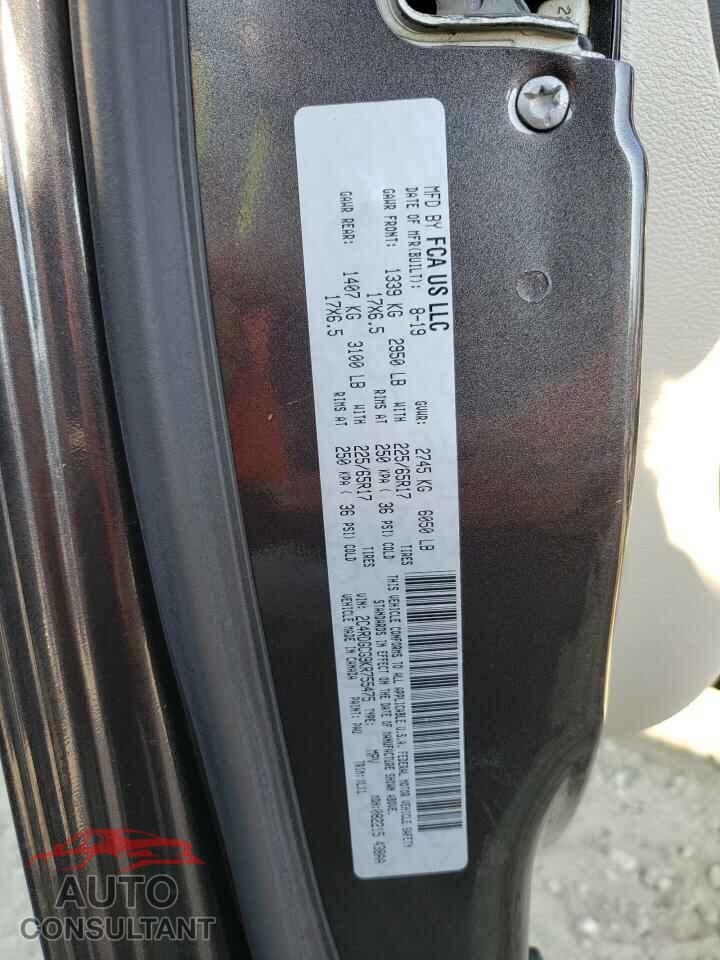 DODGE CARAVAN 2019 - 2C4RDGCG9KR755475
