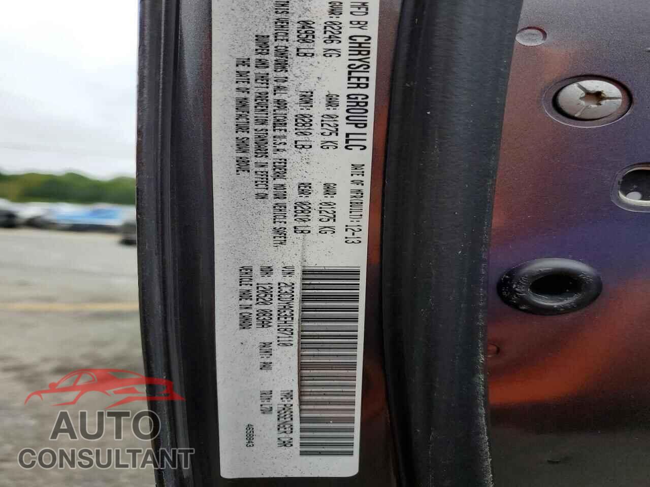 DODGE CHALLENGER 2014 - 2C3CDYAG3EH187110