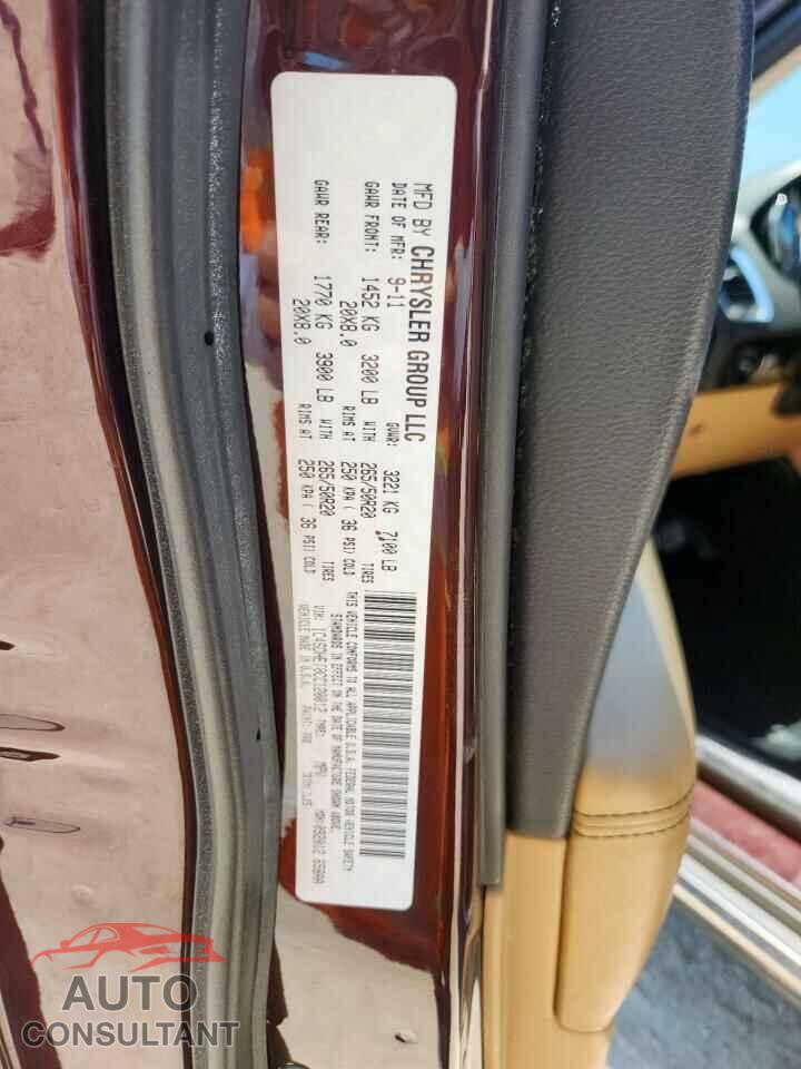 DODGE DURANGO 2012 - 1C4SDHET0CC120012