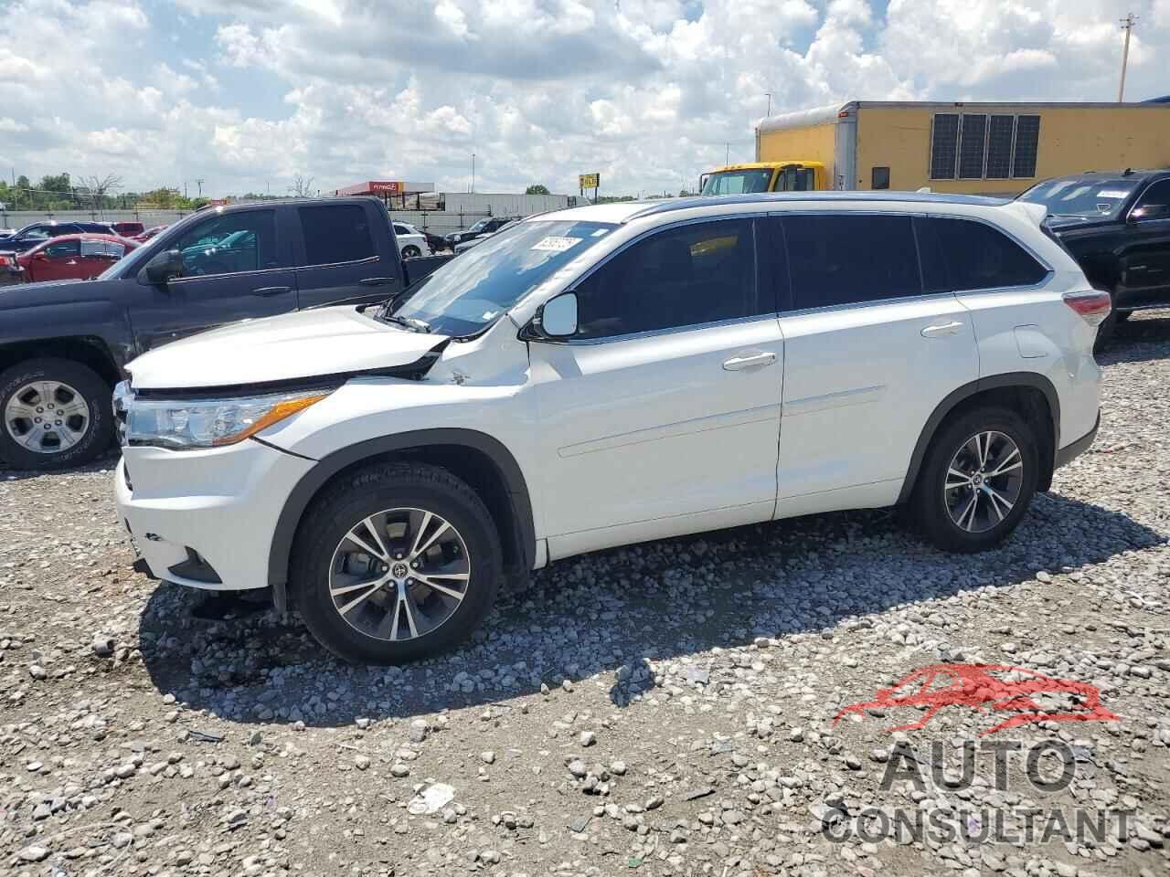 TOYOTA HIGHLANDER 2016 - 5TDJKRFH3GS267365
