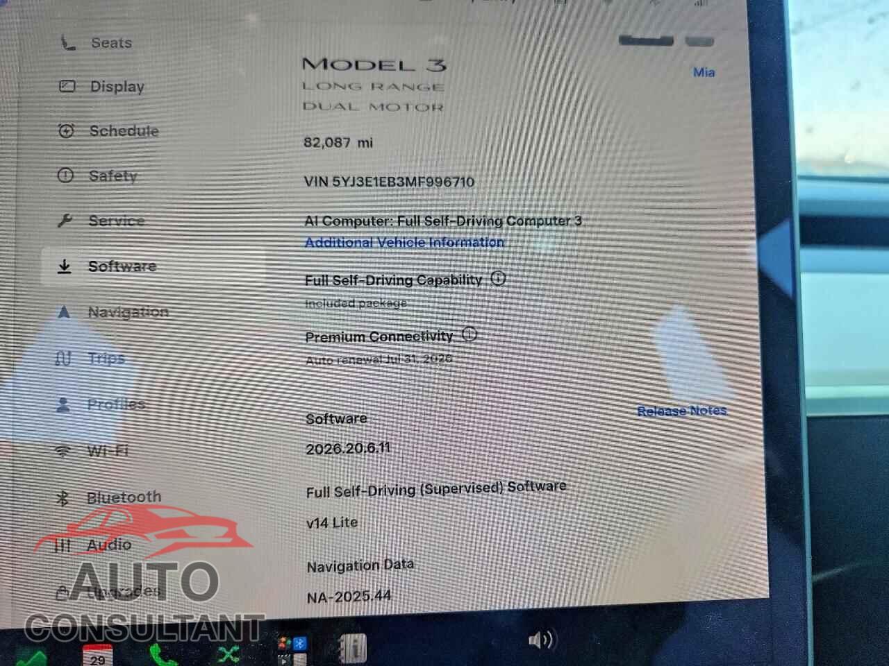 TESLA MODEL 3 2021 - 5YJ3E1EB3MF996710