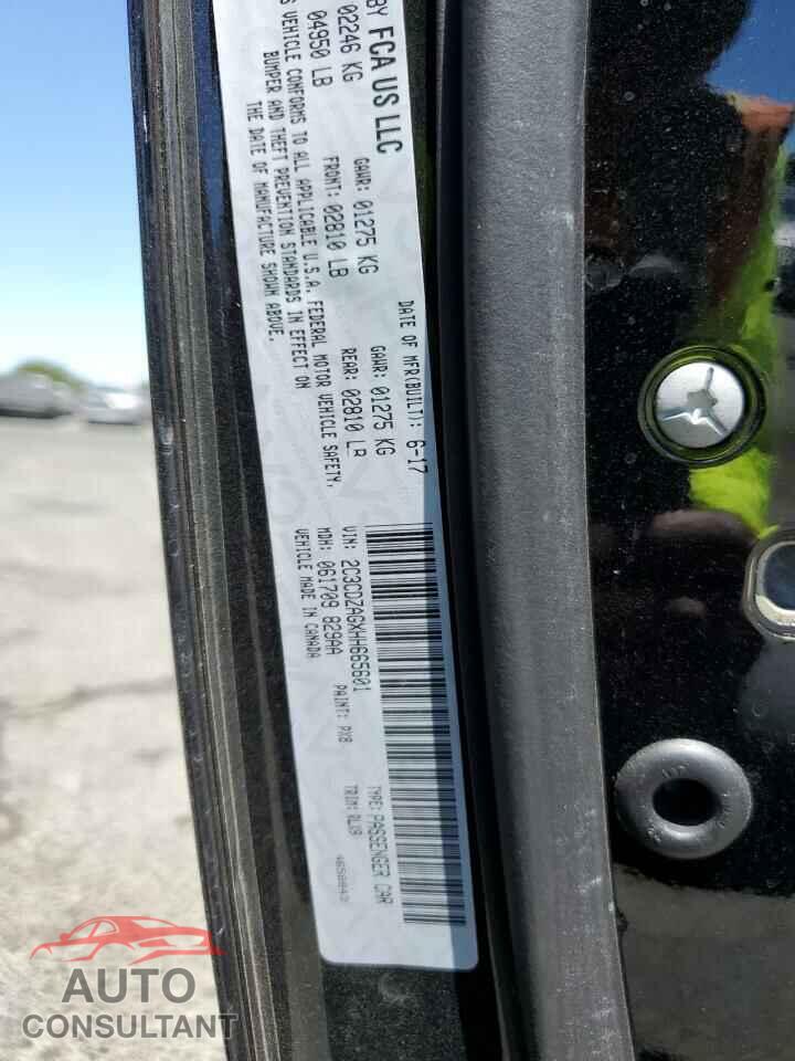 DODGE CHALLENGER 2017 - 2C3CDZAGXHH665601