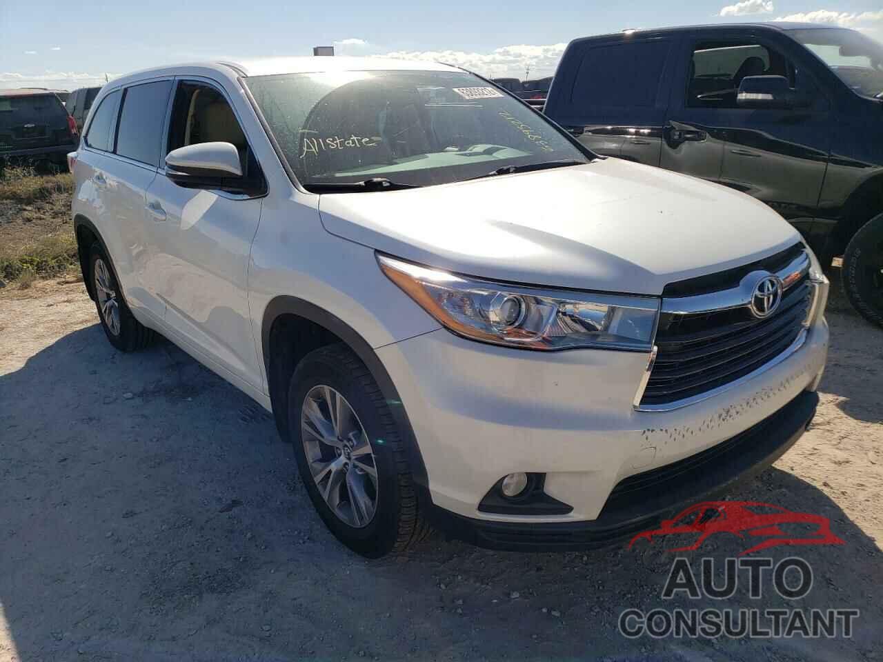 TOYOTA HIGHLANDER 2016 - 5TDBKRFH6GS298646