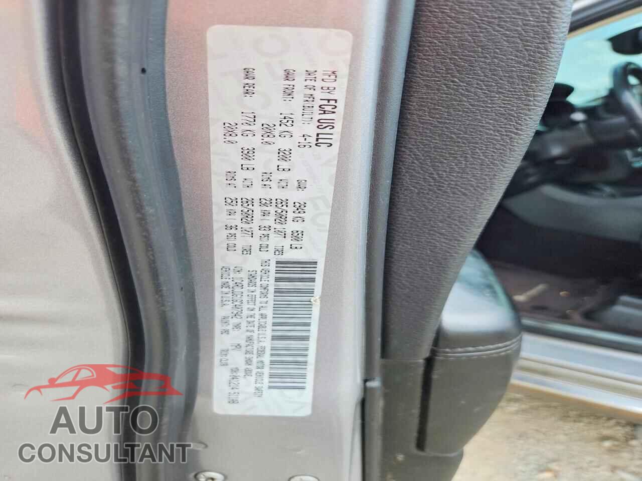 DODGE DURANGO 2016 - 1C4RDJDG1GC407942