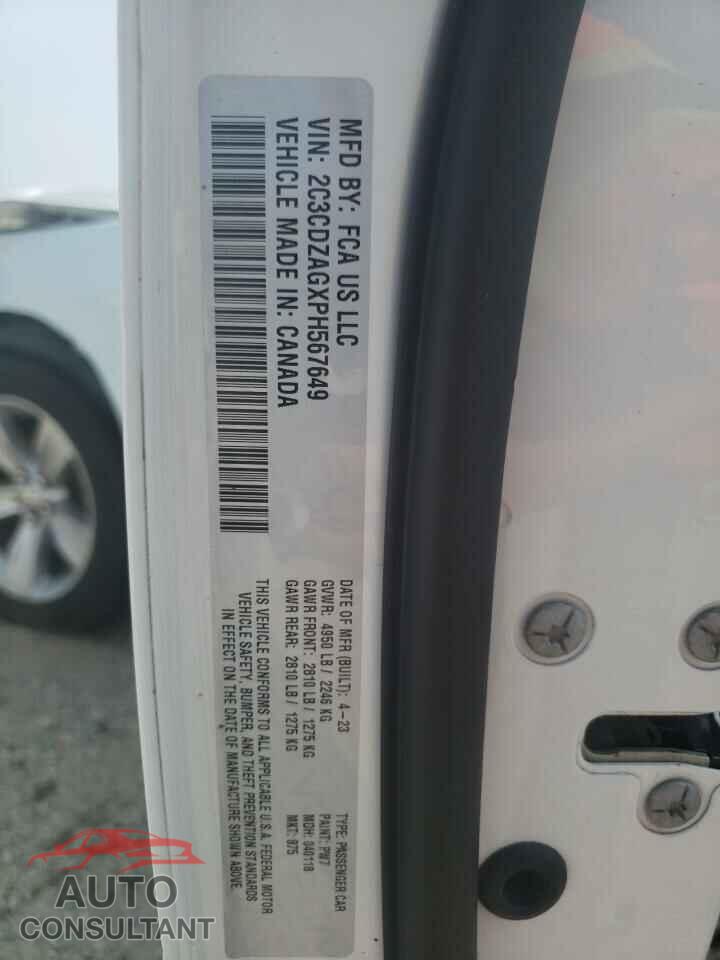 DODGE CHALLENGER 2023 - 2C3CDZAGXPH567649