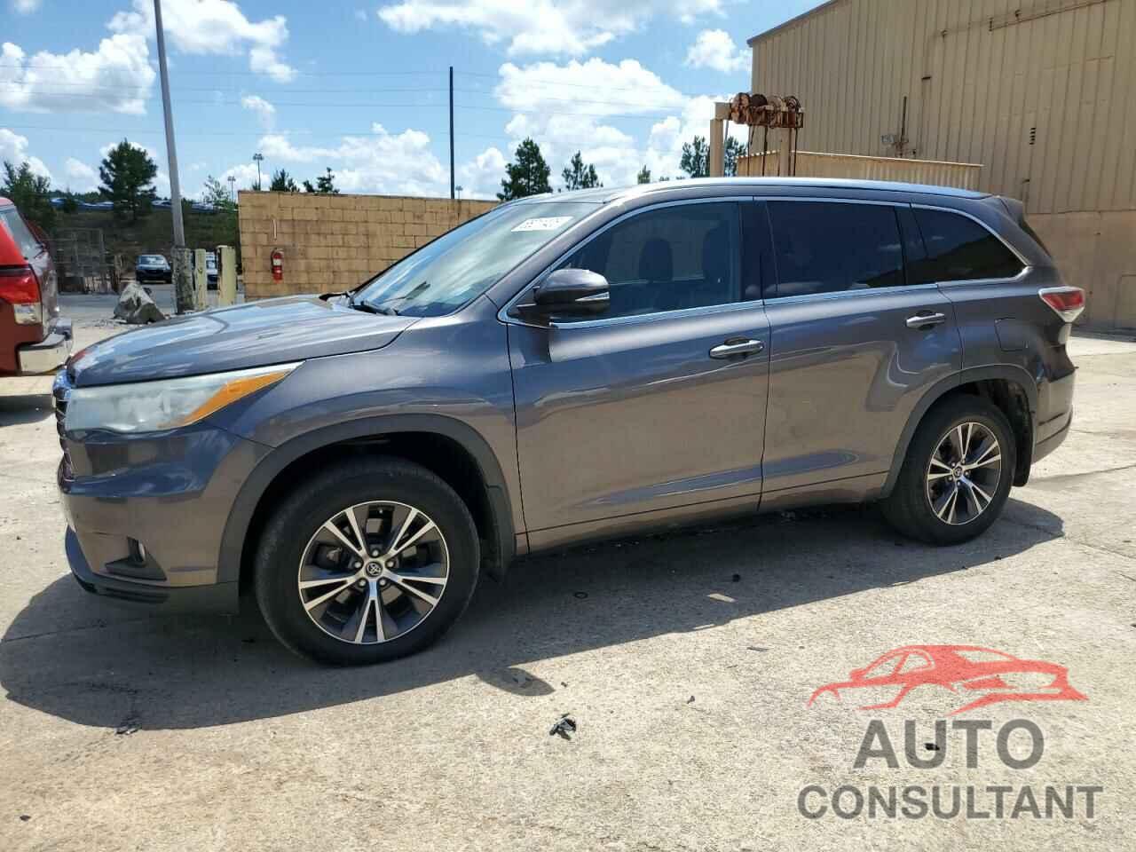 TOYOTA HIGHLANDER 2016 - 5TDJKRFH0GS351515