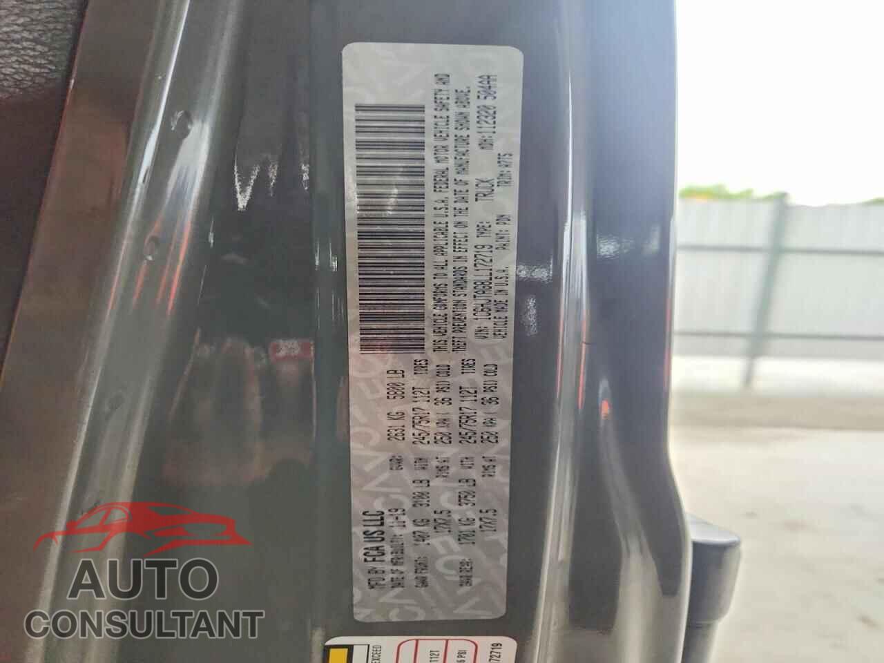 JEEP GLADIATOR 2020 - 1C6HJTAG8LL172719