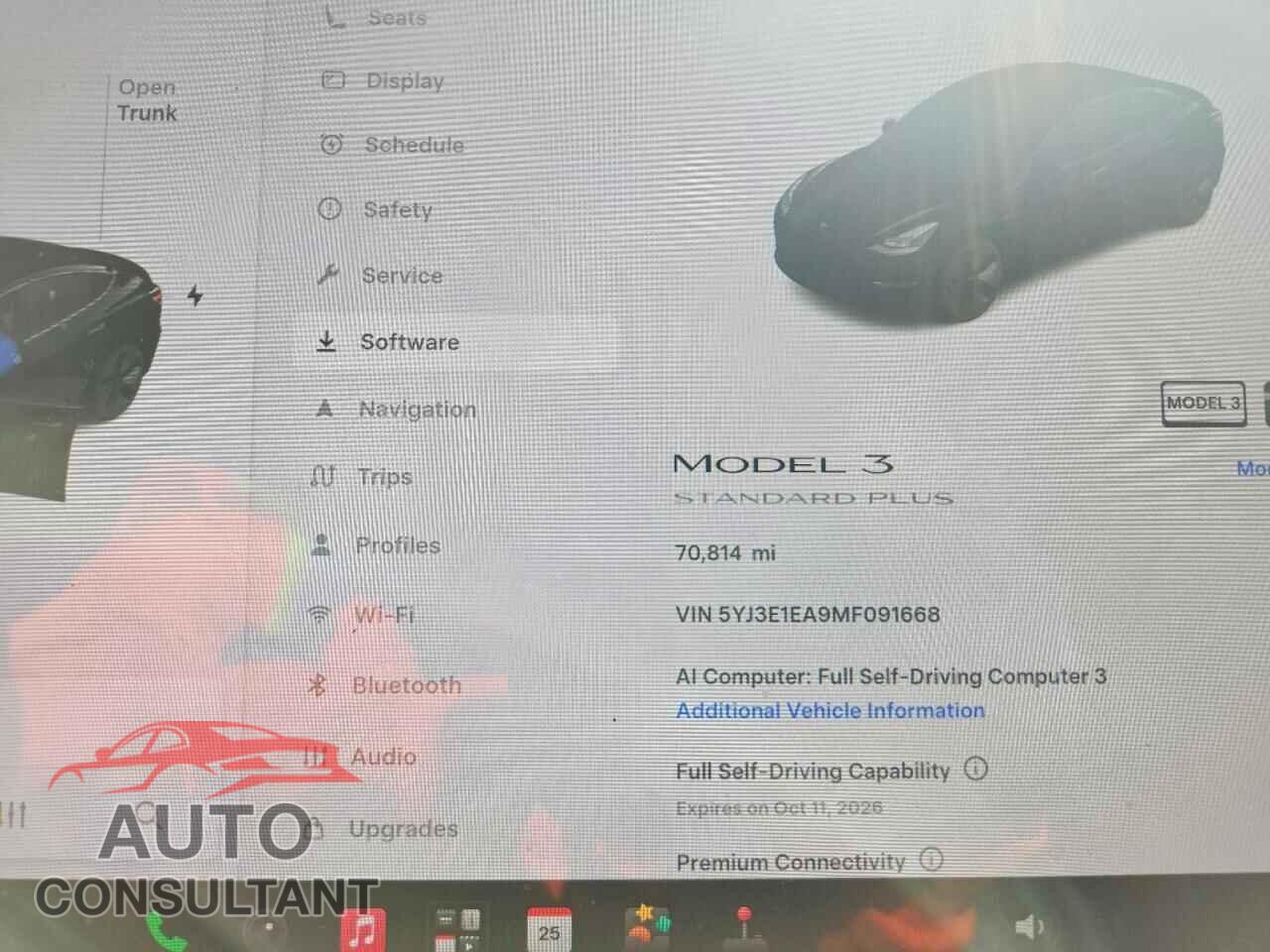 TESLA MODEL 3 2021 - 5YJ3E1EA9MF091668