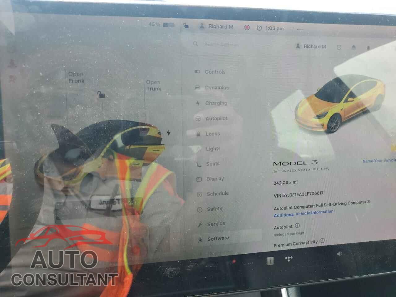 TESLA MODEL 3 2020 - 5YJ3E1EA3LF706617