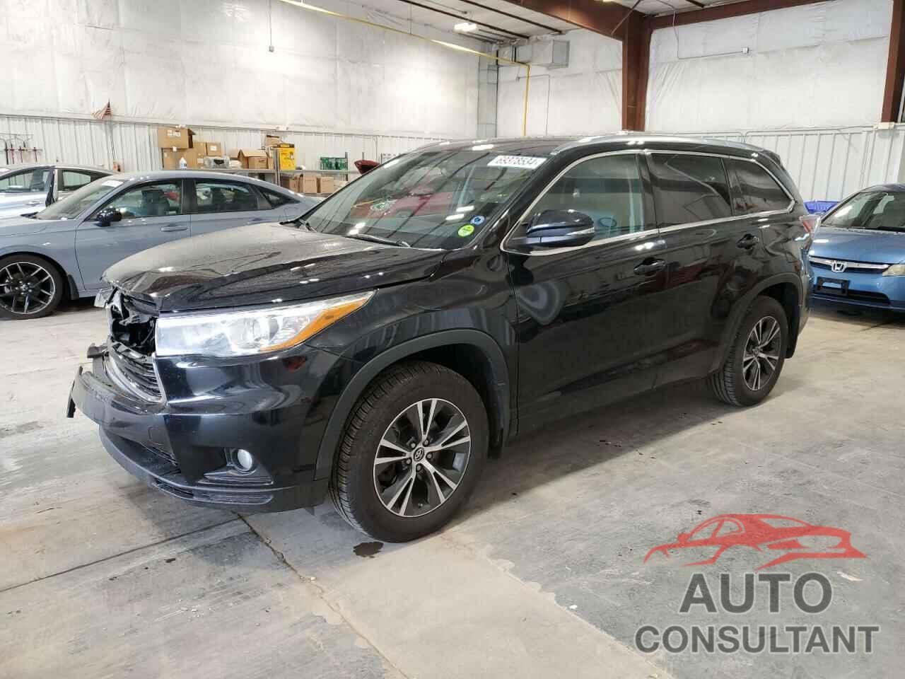 TOYOTA HIGHLANDER 2016 - 5TDJKRFH9GS271629