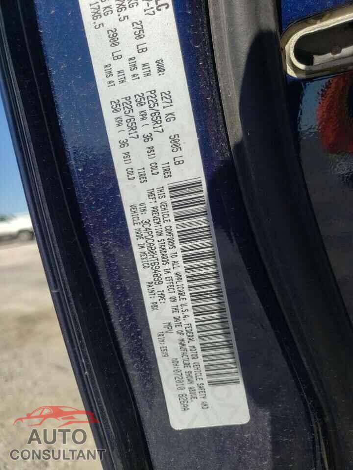 DODGE JOURNEY 2017 - 3C4PDCAB0HT694899