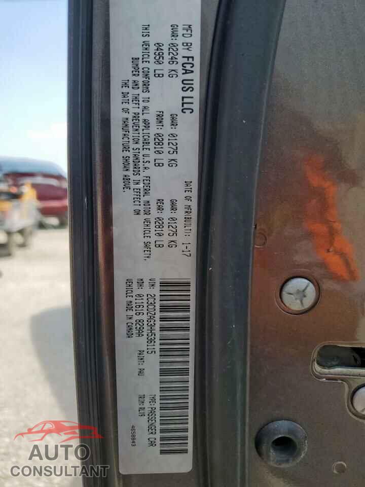 DODGE CHALLENGER 2017 - 2C3CDZAG3HH536115