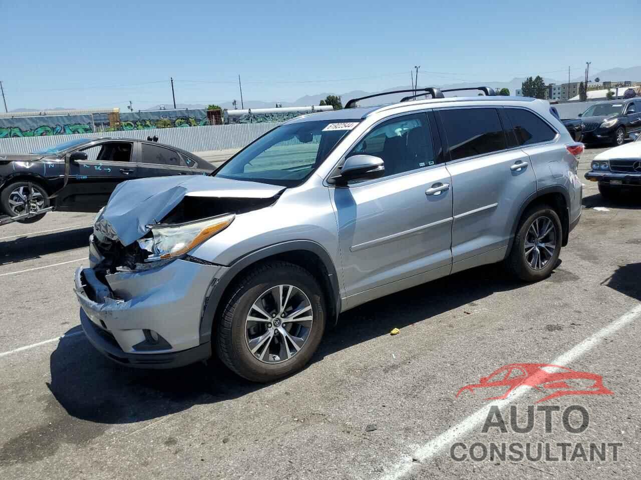 TOYOTA HIGHLANDER 2016 - 5TDJKRFH0GS258624